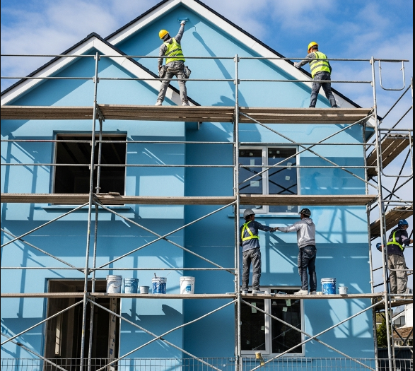 1. refaire la peinture de façade 